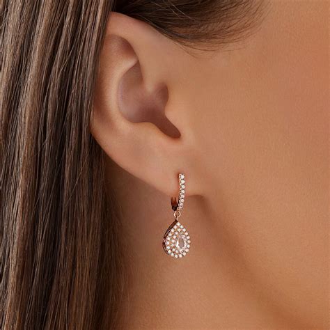 rose gold earrings michael hill|rose gold hoop earrings australia.